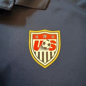 Nike Men's Navy Blue USA Crest Polo